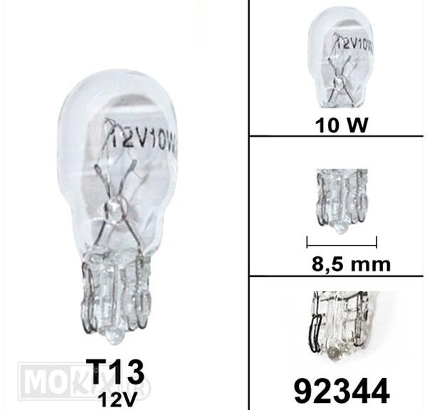 Lamp T13 12V 10W (1) - Bollard