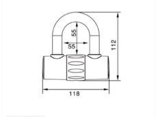 Ketting Slot MKX-Lock 4str ART 120x1.5cm (Ring)