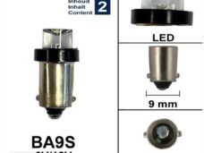 Lamp BA9S  6V/12V LED WIT Bollard (2)