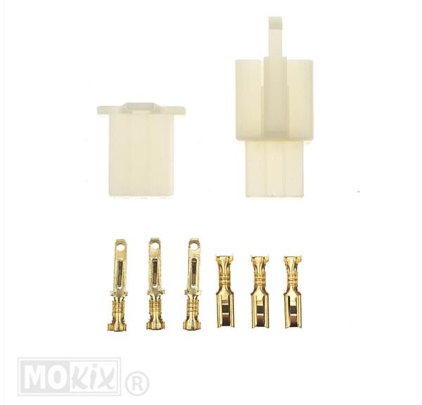 Connector Stekker Plugset 3 Pins (2.8mm) 8delig