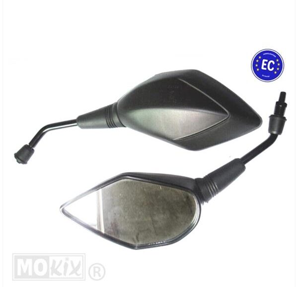 Spiegel Universeel (M10x1.25 R) CE Zwart SET L+R