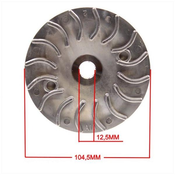 Half Poelie/Koelvin SYM MIO/PEU 4T Aluminium ST - Supertec