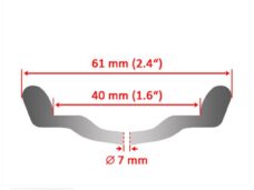 Velg UNI 1.60-16 WM ALU Zwart
