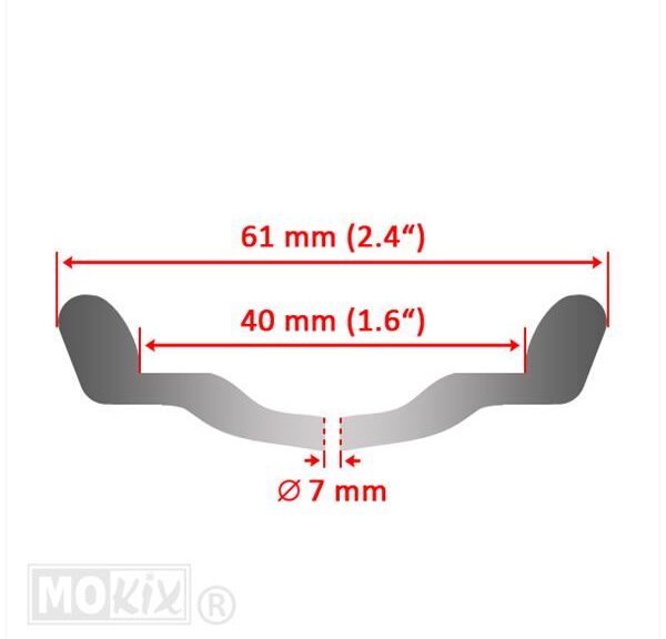 Velg UNI 1.60-16 WM ALU Zwart