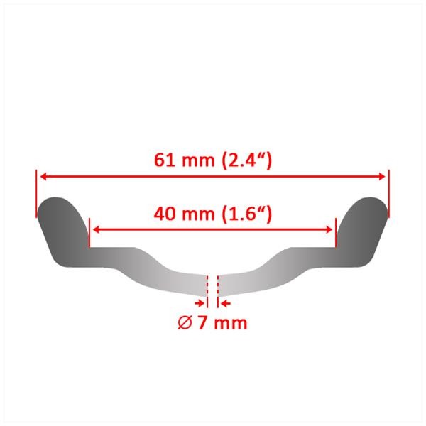 Velg UNI 1.60-16 WM ALU Zwart