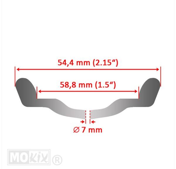 Velg UNI 1.50-16 WM ALU Zwart