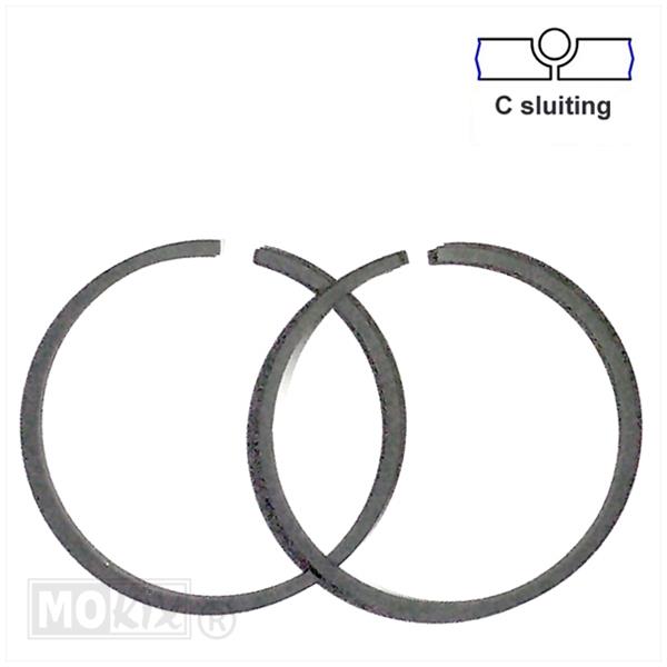 Zuigerveerset 40.00x2x1.6 C Puch MV/MS50
