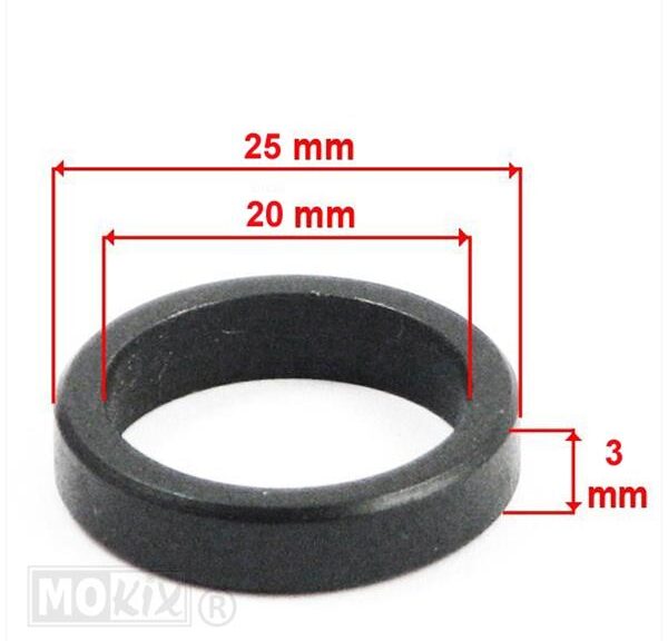 Begrenzingring 20x25x3 Piaggio/China 4T Supertec