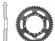 Achtertandwiel Peugeot 94mm D14 11gats 42tands