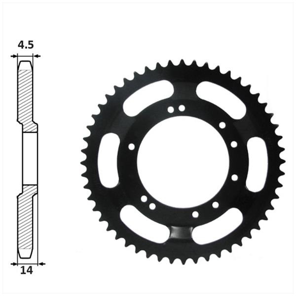 Achtertandwiel Peugeot 98mm D14 10gats 48tands