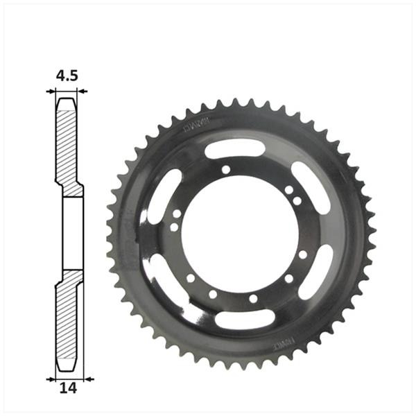 Achtertandwiel Peugeot 98mm D14 10gats 56tands