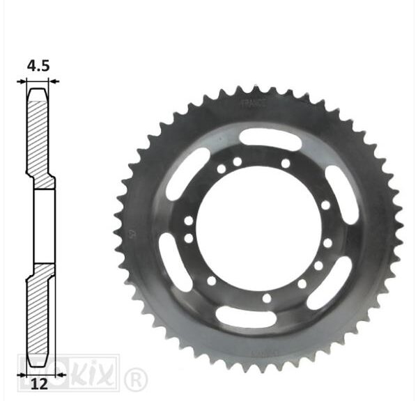 Achtertandwiel MBK 94mm D12 11gats 52tands