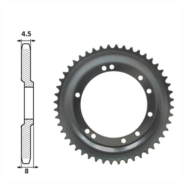 Achtertandwiel MBK 98mm D8 10gats 48tands