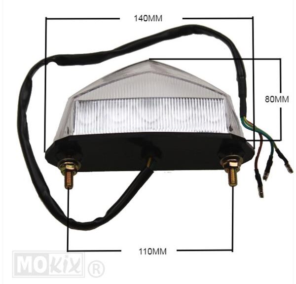 Achterlicht UNI LED Blank (10 LED) CE Elec