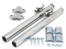 Stuur UNI Clip-ON SET Chroom 26/28