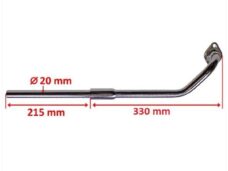 Uitlaatbocht Sachs Flens/Hercules 20mm Links - Silex