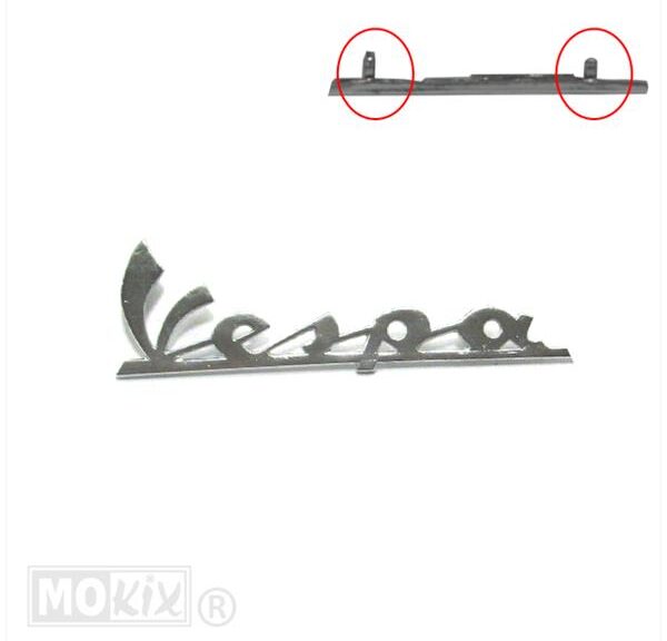 Vespa Embleem DIK Badge Clip 12cm Chroom - RMS