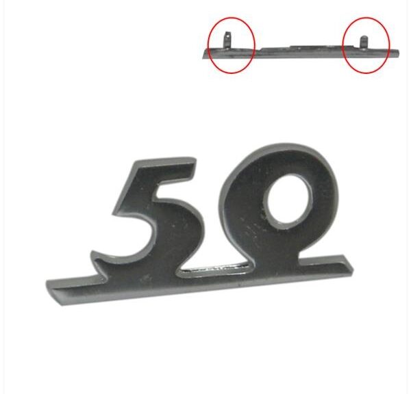 Vespa 50 Embleem DIK Badge Clip 3.5cm Chroom - RMS