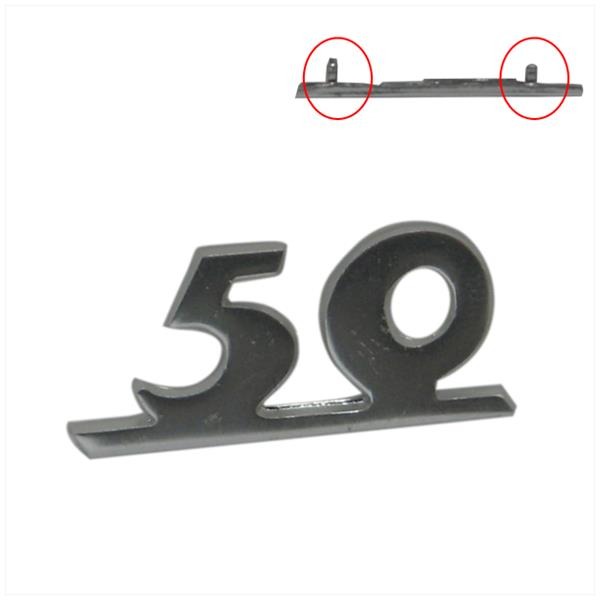 Vespa 50 Embleem DIK Badge Clip 3.5cm Chroom - RMS