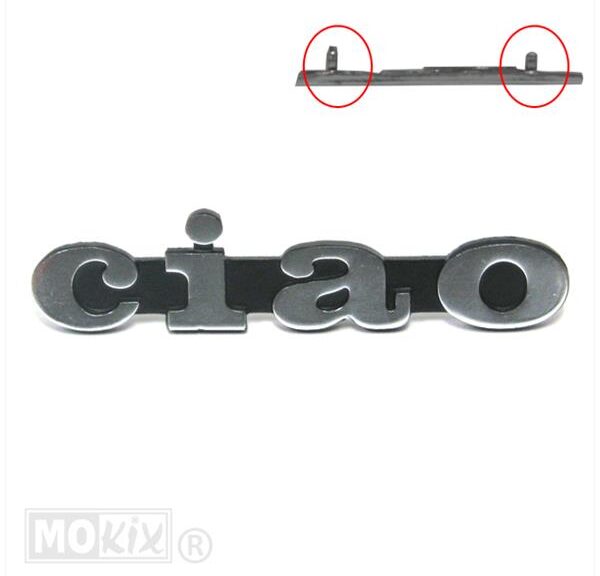 Vespa Ciao Embleem DIK Badge Clip 9.5cm Chroom
