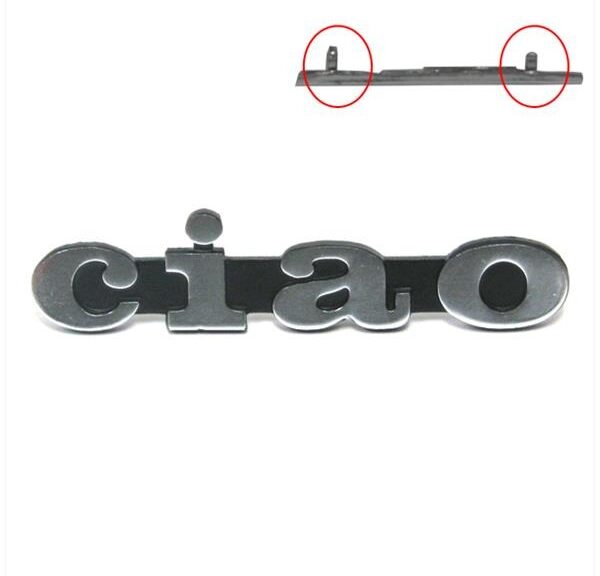 Vespa Ciao Embleem DIK Badge Clip 9.5cm Chroom