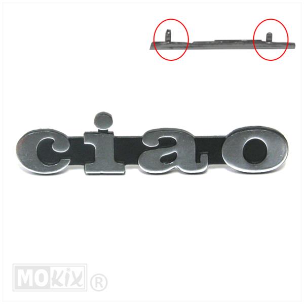 Vespa Ciao Embleem DIK Badge Clip 9.5cm Chroom