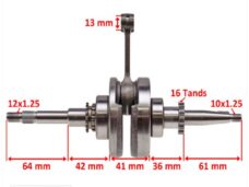 Krukas GY6 China 4T Scooter 50 16t SP