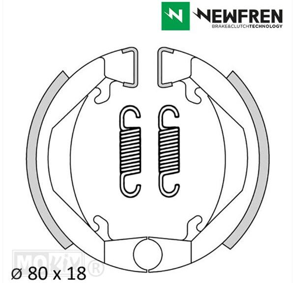 Remschoen-SET Puch Maxi (80mm Leleu) NEW Fren - Newfren