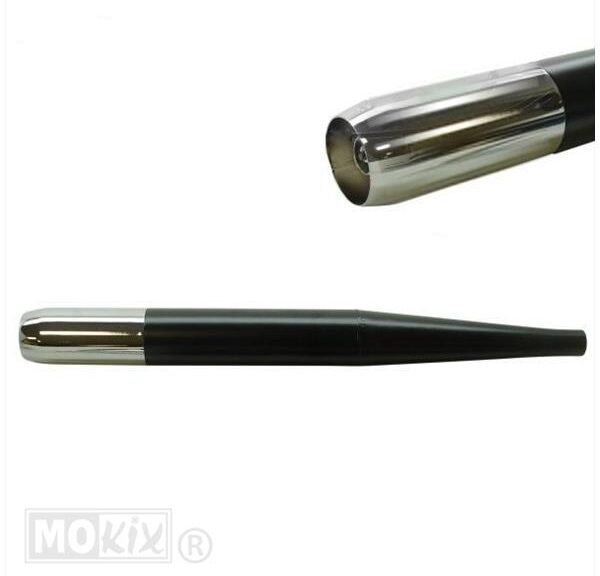 Uitlaat Universeel 70mm/ 32mm 6.3 Zwart Chroom - Jamarcol