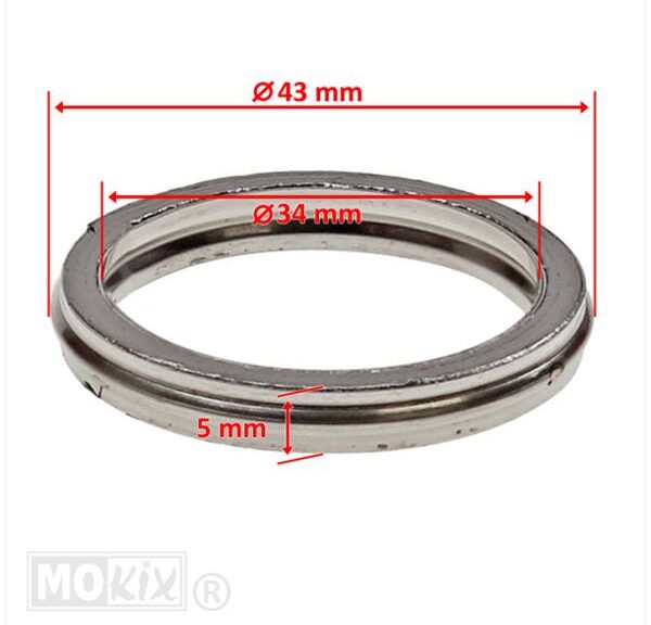 Pakking Uitlaat Honda MT/MB 80 43x34x5mm (1)