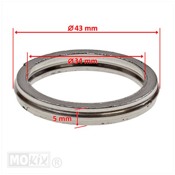 Pakking Uitlaat Honda MT/MB 80 43x34x5mm (1)