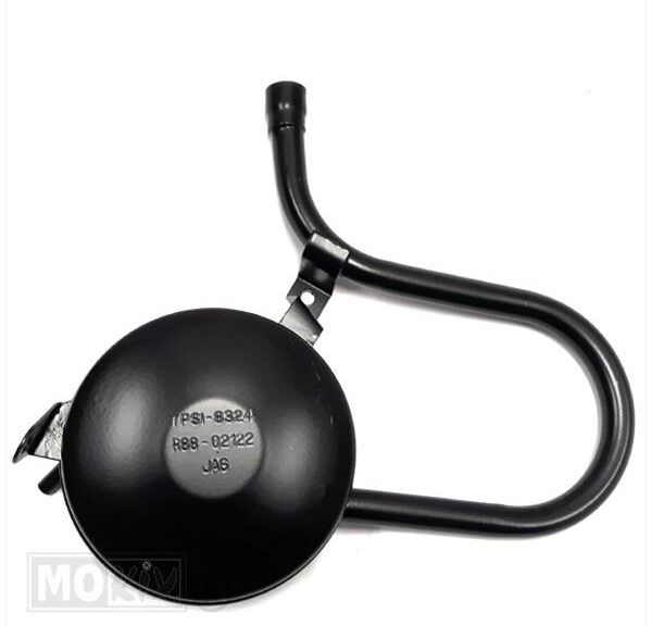 Uitlaat Solex Micron Snorfiets 12 Inch STD Zwart