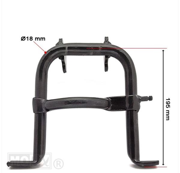 Middenstandaard Puch Maxi S 195mm Zwart - IGM