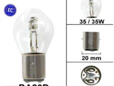 Lamp BA20D 6V 35/35W CE Keur (1) - Bollard