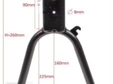 Middenstandaard Tomos A35 NT 26cm Zwart IGM
