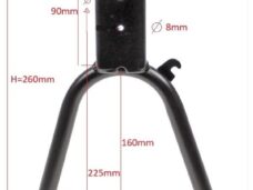 Middenstandaard Tomos A35 NT 26cm Zwart IGM