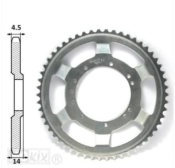 Achtertandwiel Peugeot 94mm D14 11gats 56tands