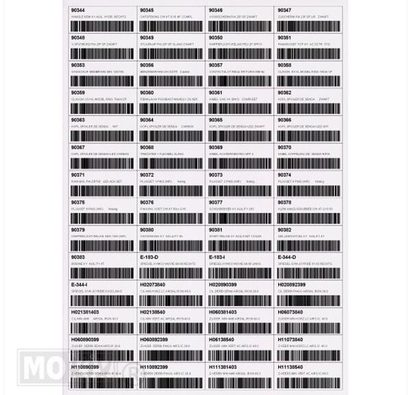 Etiketten Product 4 X 14 Per 100 Blad A4 Mokix