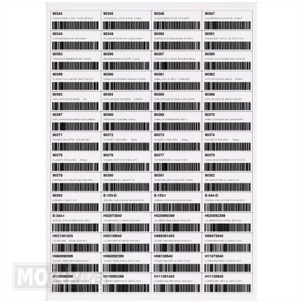 Etiketten Product 4 X 14 Per 100 Blad A4