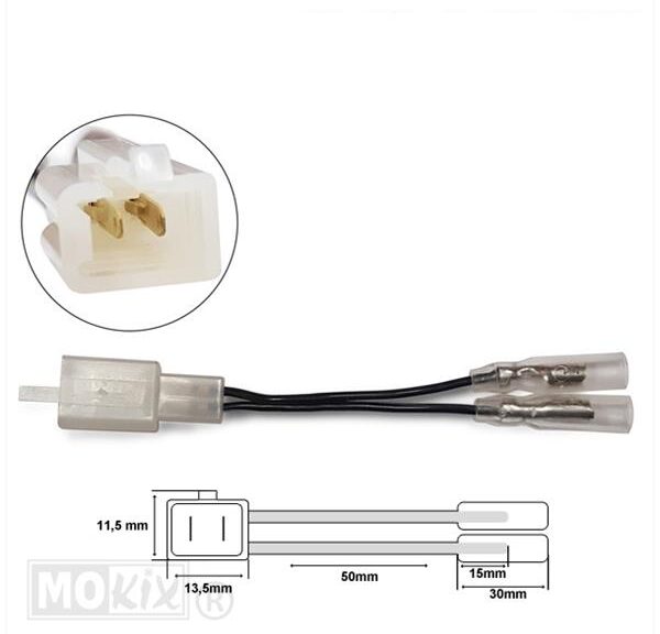Connector Kabel Blok MAN>Stekker Japan Vrouw 2 Pin
