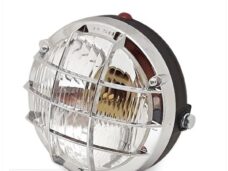 Koplamp UNI Rond 10.5cm Zwart/Chroom Gril - Bosatta