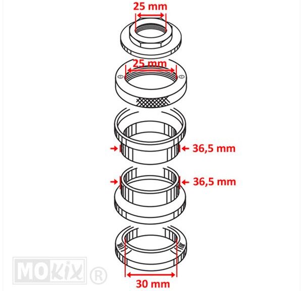 Balhoofdset Simson KR51 ST - Supertec