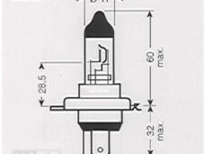 Lamp PX43T 12V 35/35W HS1 Blauw (1) - Bollard