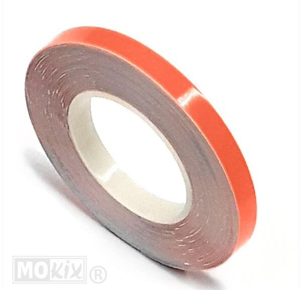 Wiel Reflectie Tape 7mm X 9m Neon Oranje