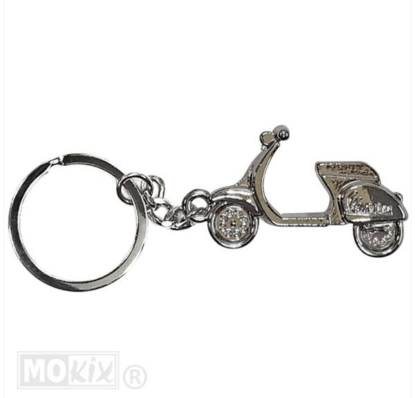 Sleutelhanger Vespa Scooter Metaal Blank