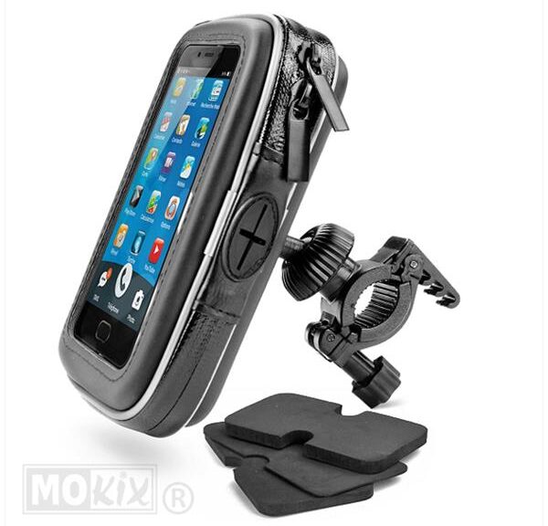 Smartphone Houder Scooter/Motor Klem Spatdicht - Carenzi