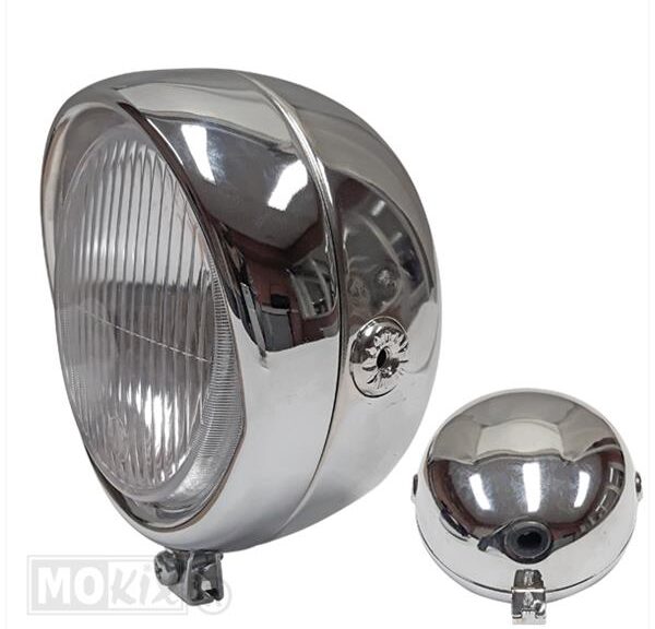 Koplamp UNI Automaat Retro 13.5mm BAX15D Chroom