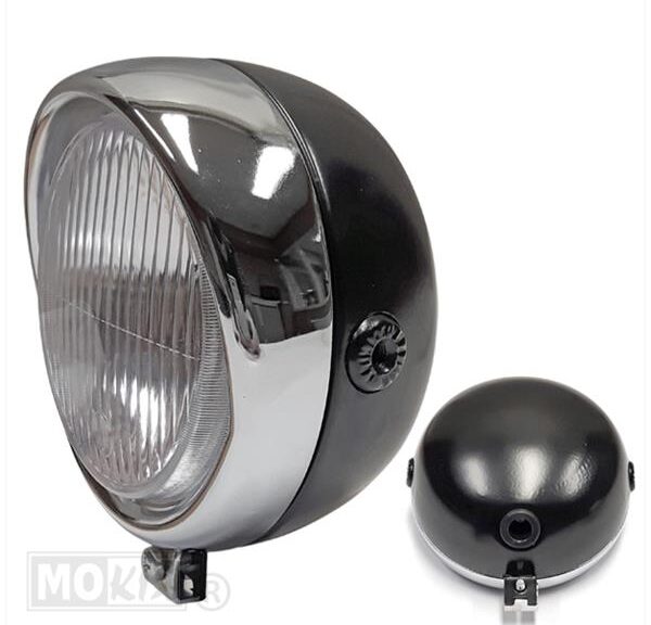 Koplamp UNI Automaat Retro 13.5mm BAX15D Zwart