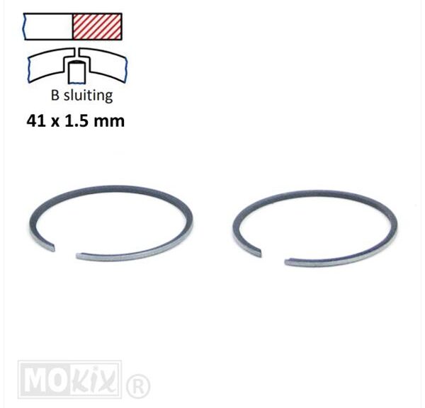 Zuigerveerset 41.00x1.5 B Morini/Suzuki STD (2)