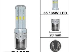 Lamp BA20D 12V 35/35W (10W LED) Rainbow (1) - Bollard
